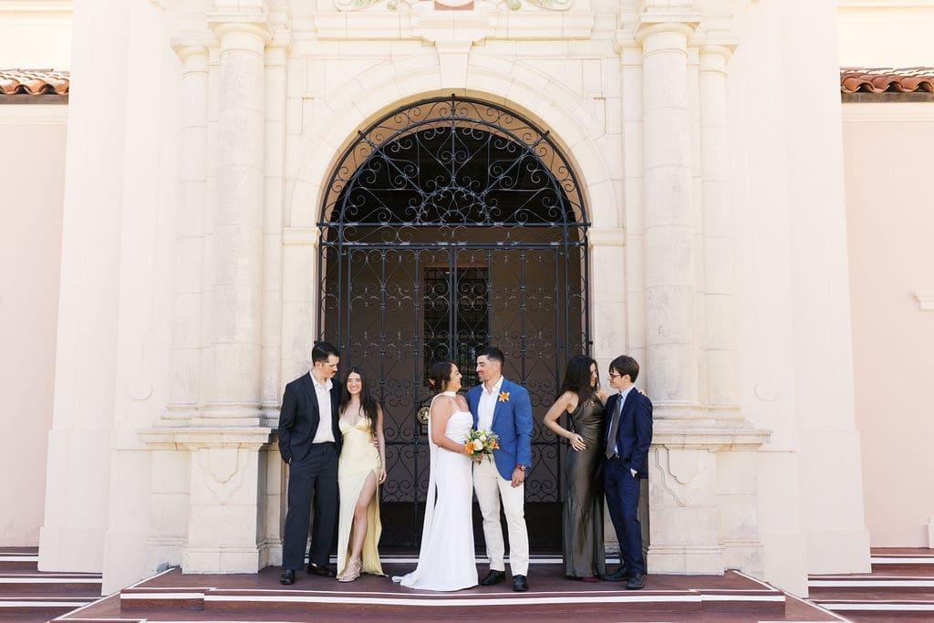 An Intimate Destination Elopement in Florida with Family, Courthouse Vows, and Beach Portraits