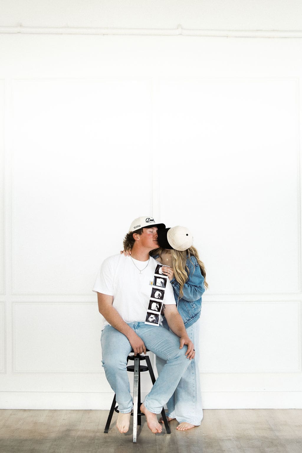 Documentary Style Studio Maternity Photos at The Lumen Room in Austin