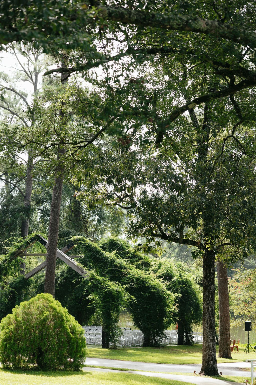 A detail photo of the ceremony setup at Forever 5 Events for a stunning example of documentary wedding photos.